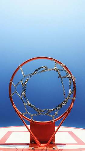 hoop photo of basketball hoops blue